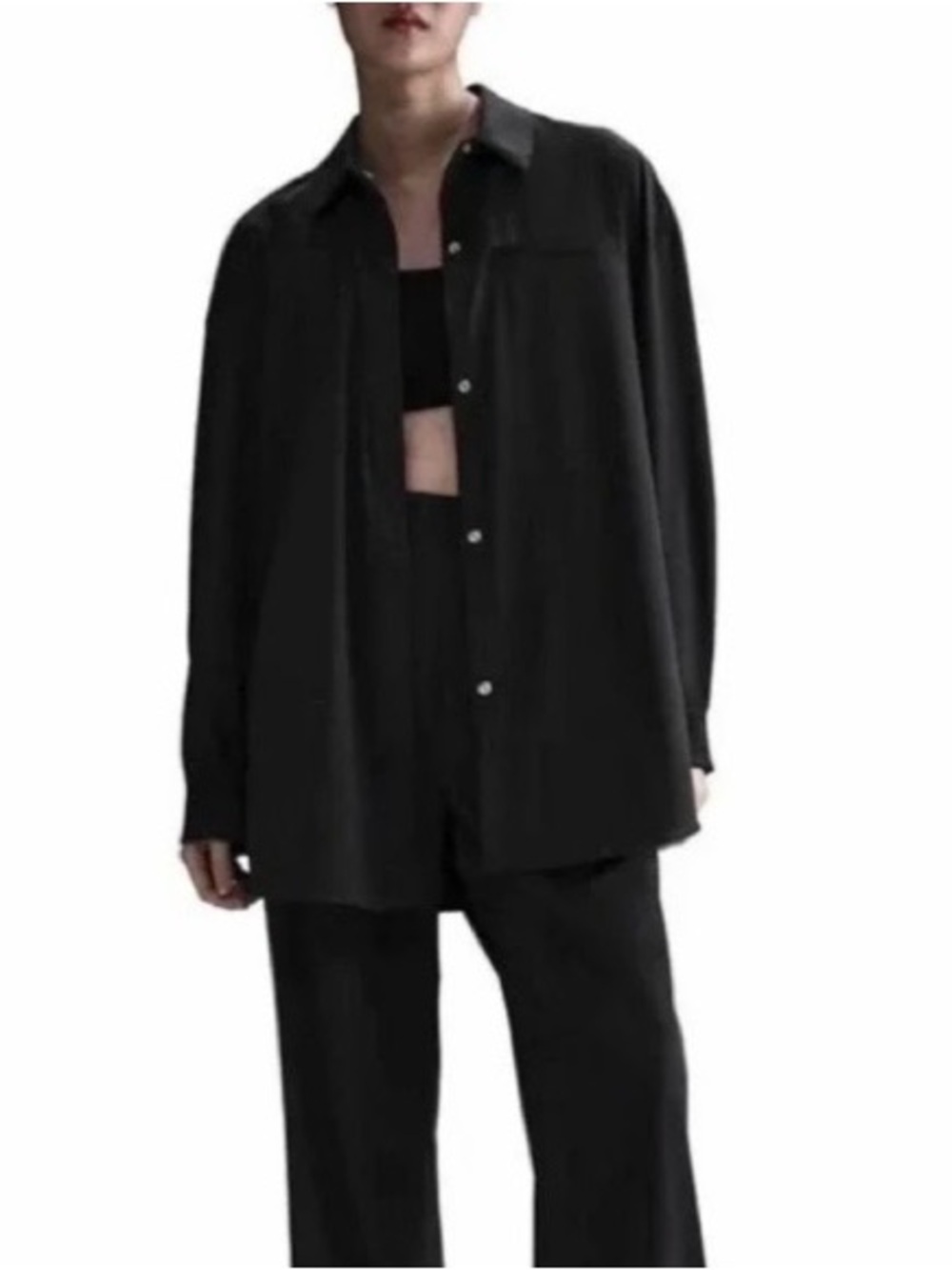Nike black 24.7 Dri-Fit stretch oversized shirt